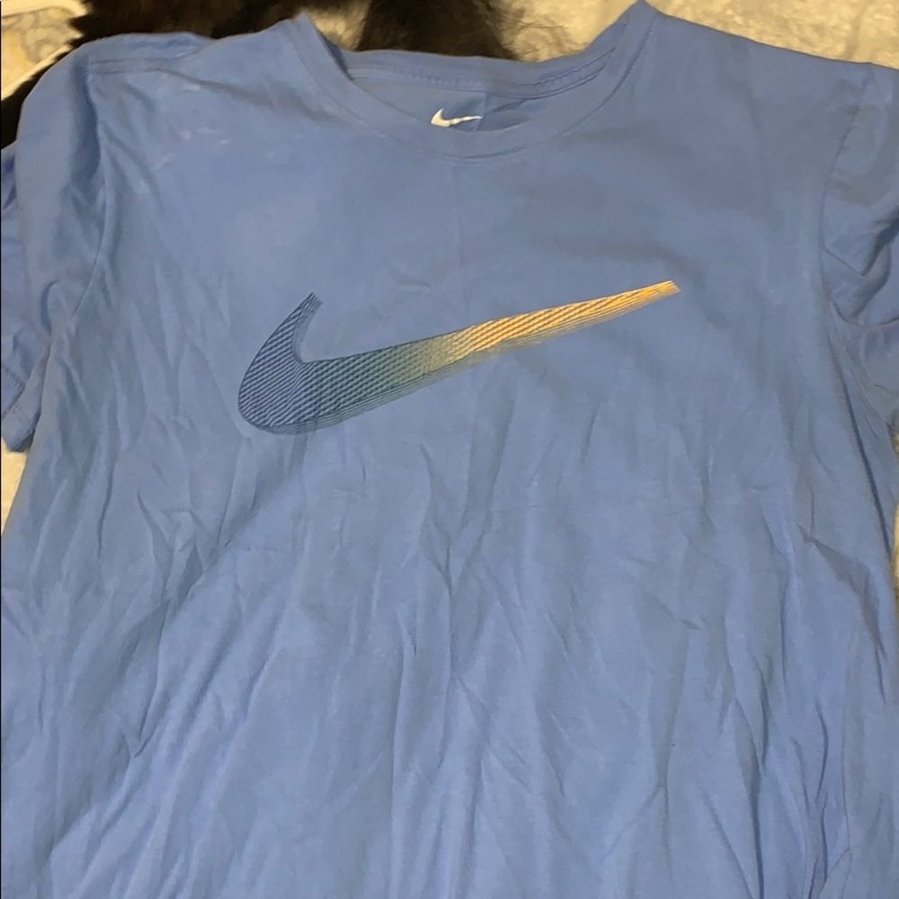 Blue nike shit